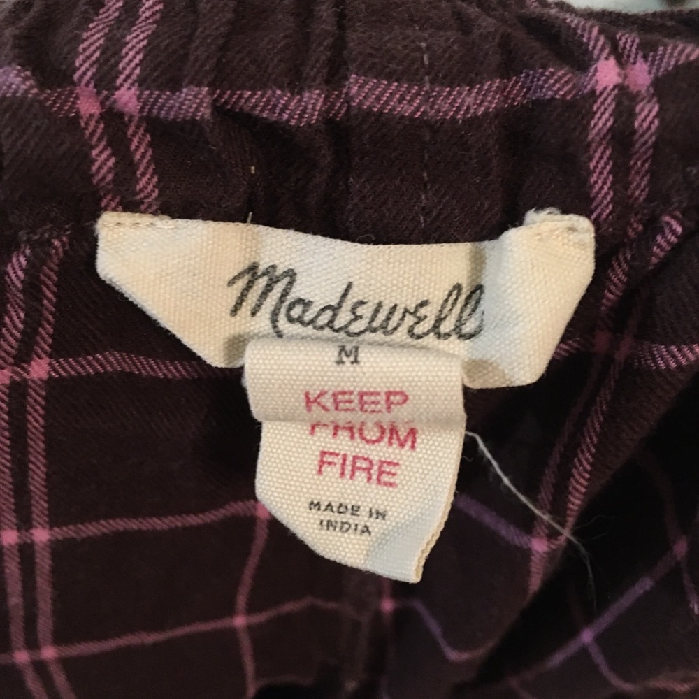 *LAST CHANCE* Women's Pajama Set Plaid Flannel Chocolate Raisin Size M - Picture 8 of 9